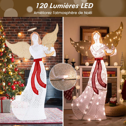 Lighted Christmas Angel, 150cm, 120 LED Warm White