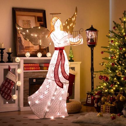 Lighted Christmas Angel, 150cm, 120 LED Warm White