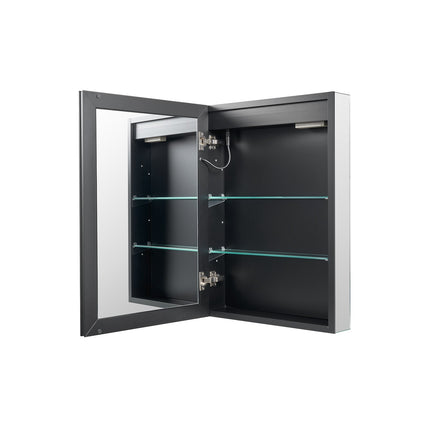 Lighted Medicine Cabinet Mirror 50x70cm, Dimmable, Defog