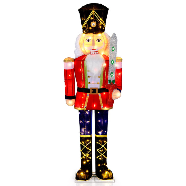 Lighted Nutcracker Figure, 157 cm, 100 LED Lights