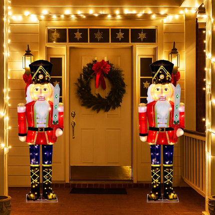 Lighted Nutcracker Figure, 157 cm, 100 LED Lights