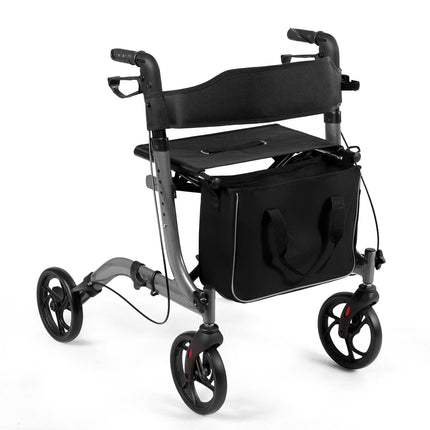 Lightweight Foldable Rollator with Adjustable Height