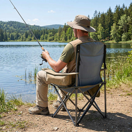 Lightweight Folding Camping Chair, Green, 200kg Capacity