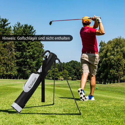 Lightweight Golf Stand Bag with 2-Way Divider & Rain Cover