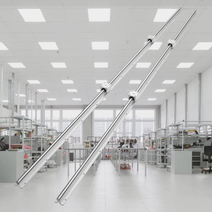 Linear Guide Rail Set, 1800mm, 20mm Shaft, 2 Rails, 4 Blocks