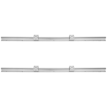 Linear Guide Rail Set, 2x1000 mm Rails, 4 Slide Blocks