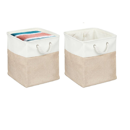 Linen Storage Baskets Set of 4 – Multipurpose Organizers