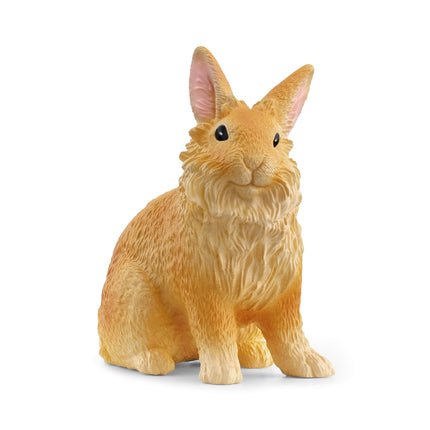 Lionhead Rabbit Figurine, Realistic Detail, 3.5 Inches