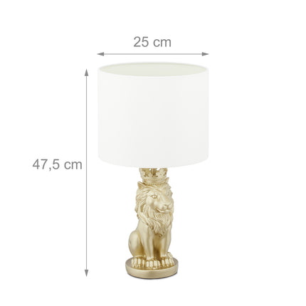 Lion table lamp