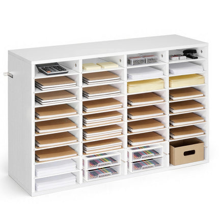 Literature Organizer, 36 Compartments, Detachable Shelves