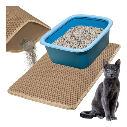 Litter box mat 60x45cm - beige Purlov