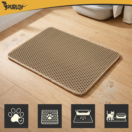 Litter box mat 60x45cm - beige Purlov