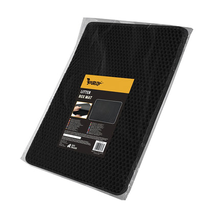 Litter box mat 60x45cm - black Purlov