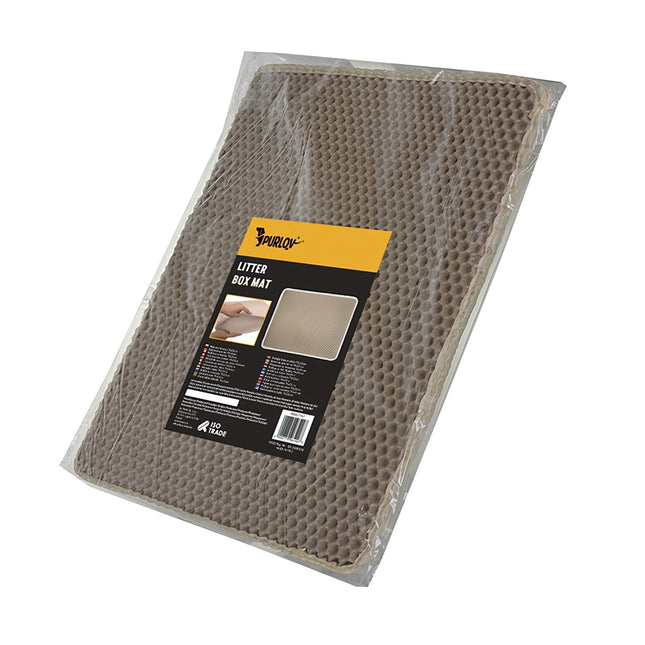Litter box mat 75x55cm - beige Purlov