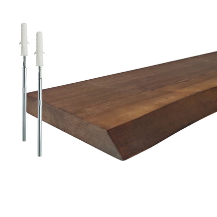 Live Edge Solid Wood Shelf – Floating Wall Display