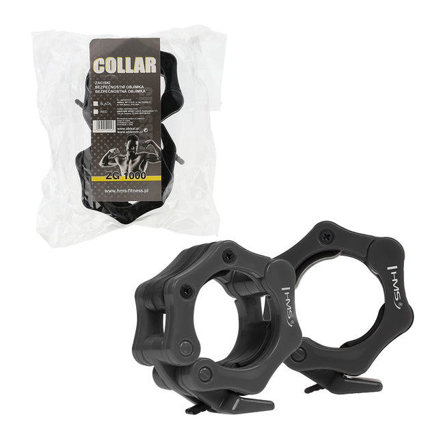 Lock Jaw Collars, Black, 2 Pcs