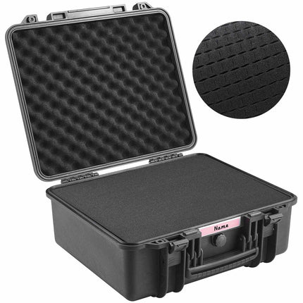 Lockable Hard Pistol Case for 6, IP67, Pre-Cut PU Foam