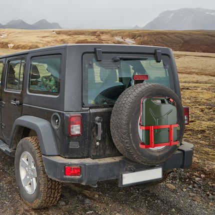 Lockable Iron Canister Holder for 10-20L Fuel