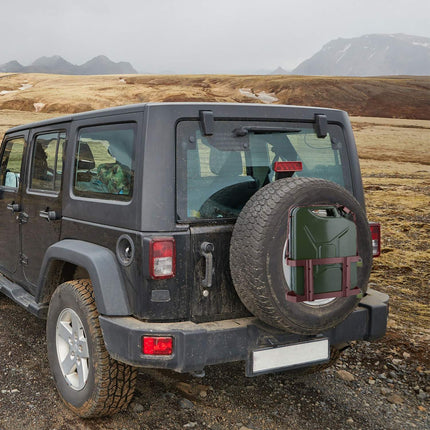 Lockable Iron Canister Holder for 10-20L Fuel