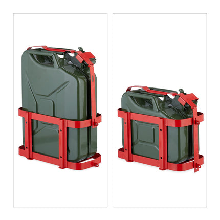 Lockable Iron Canister Holder for 10-20L Fuel