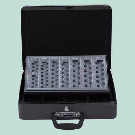 Lockable Iron Cash Box with Removable Insert