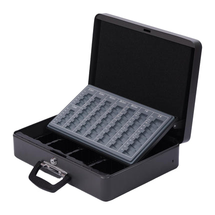 Lockable Iron Cash Box with Removable Insert