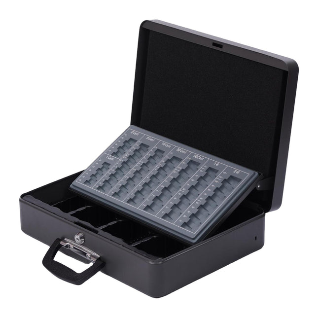 Lockable Iron Cash Box with Removable Insert