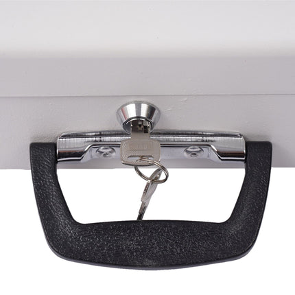 Lockable Iron Cash Box with Removable Insert