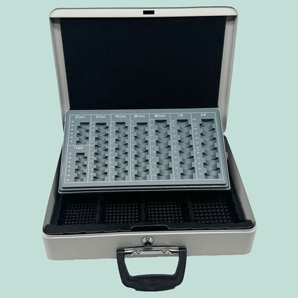 Lockable Iron Cash Box with Removable Insert