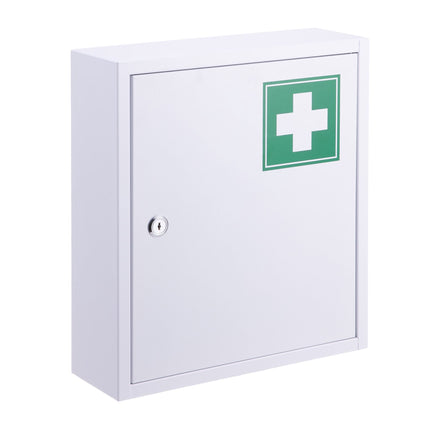 Lockable Medicine Cabinet – 3 Compartments, Wall-Mount