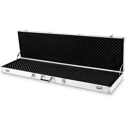 Lockable Silver Gun Case with Foam Insert