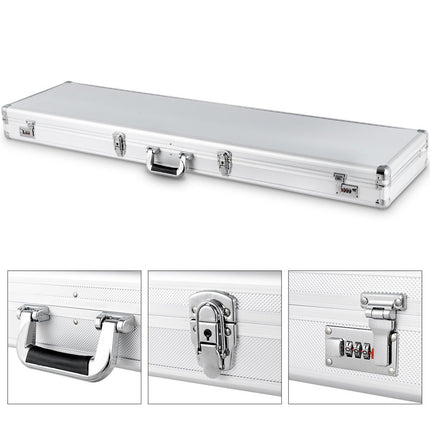 Lockable Silver Gun Case with Foam Insert