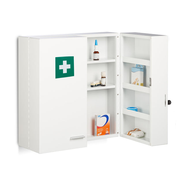Lockable medicine cabinet