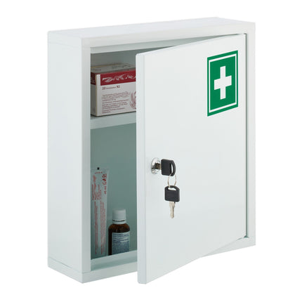 Lockable medicine cabinet