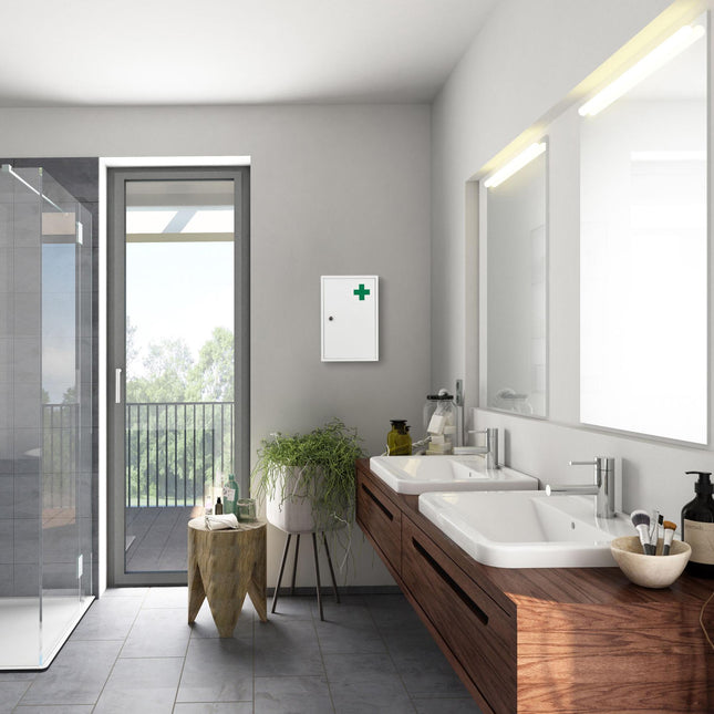 Lockable medicine cabinet