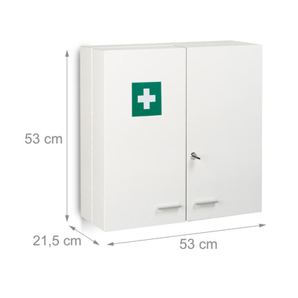 Lockable medicine cabinet