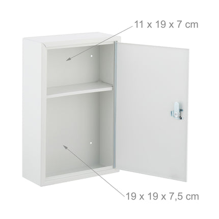 Lockable medicine cabinet
