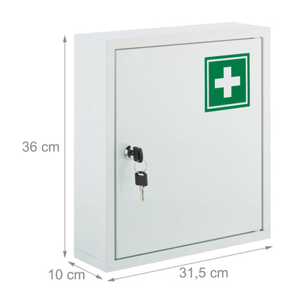Lockable medicine cabinet