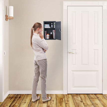 Lockable medicine cabinet