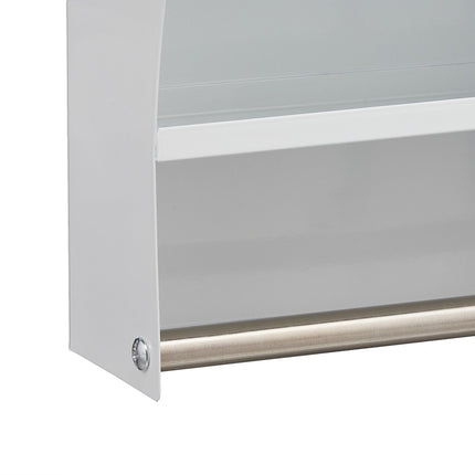 Lockable medicine cabinet with glass door