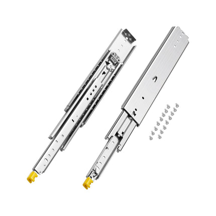 Locking Drawer Slides, 18-Inch Full Extension, 500 lb