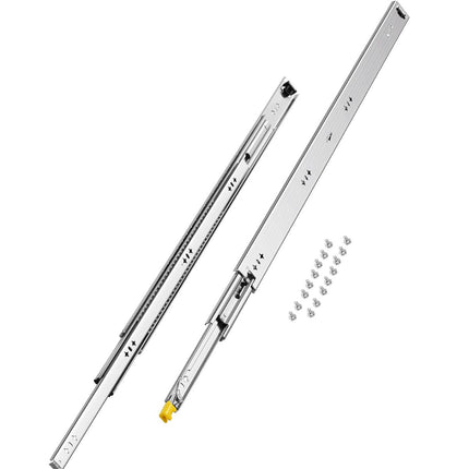 Locking Drawer Slides, 38 in Full Extension, 250 lb