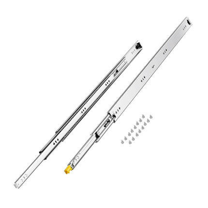 Locking Drawer Slides, Full Extension, 36 in, 250 lb