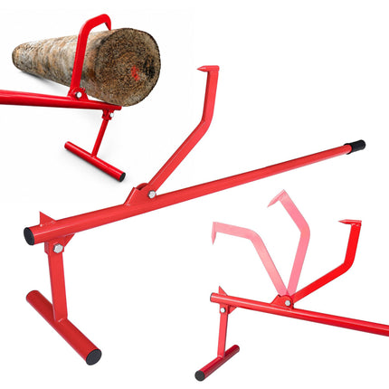 Log Lifter with Swivel Hook, Steel, Red/Black