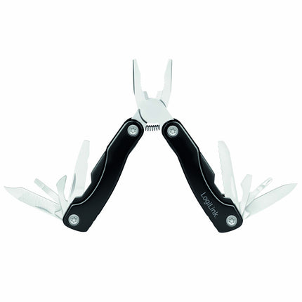 LogiLink 11-in-1 Multitool with Knife and Bottle Opener, Nylon Pouch