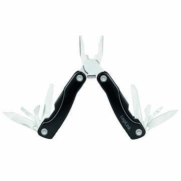 LogiLink 11-in-1 Multitool with Knife and Bottle Opener, Nylon Pouch