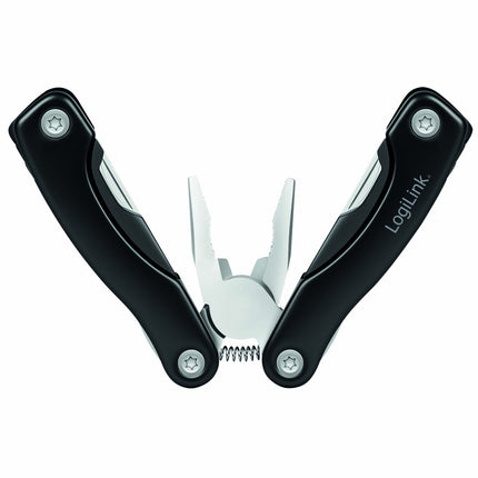 LogiLink 11-in-1 Multitool with Knife and Bottle Opener, Nylon Pouch
