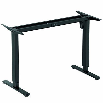LogiLink Electric Height-Adjustable Desk Frame, Single Motor, Black, Frame Only