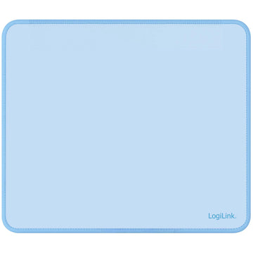 LogiLink Mouse Pad 22 x 25 cm with Non-Slip Rubber Base, Blue, Microfibre