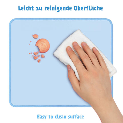 LogiLink Mouse Pad 22 x 25 cm with Non-Slip Rubber Base, Blue, Microfibre